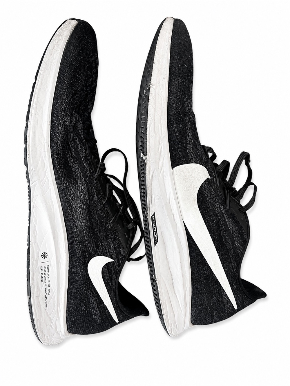 Nike Air Zoom Pegasus 36 Black White Running Shoes Men’s Size 15